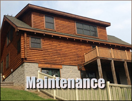  Wedowee, Alabama Log Home Maintenance