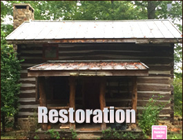 Historic Log Cabin Restoration  Wedowee, Alabama